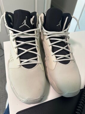 Jordan Kids' Mid-Top Sneakers in Cream and Black